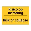 Risico op instorting - Risk of collapse