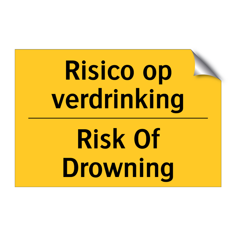 Risico op verdrinking - Risk Of Drowning