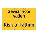 Gevaar voor vallen - Risk of falling