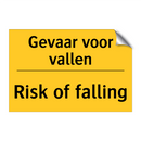 Gevaar voor vallen - Risk of falling