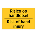 Risico op handletsel - Risk of hand injury