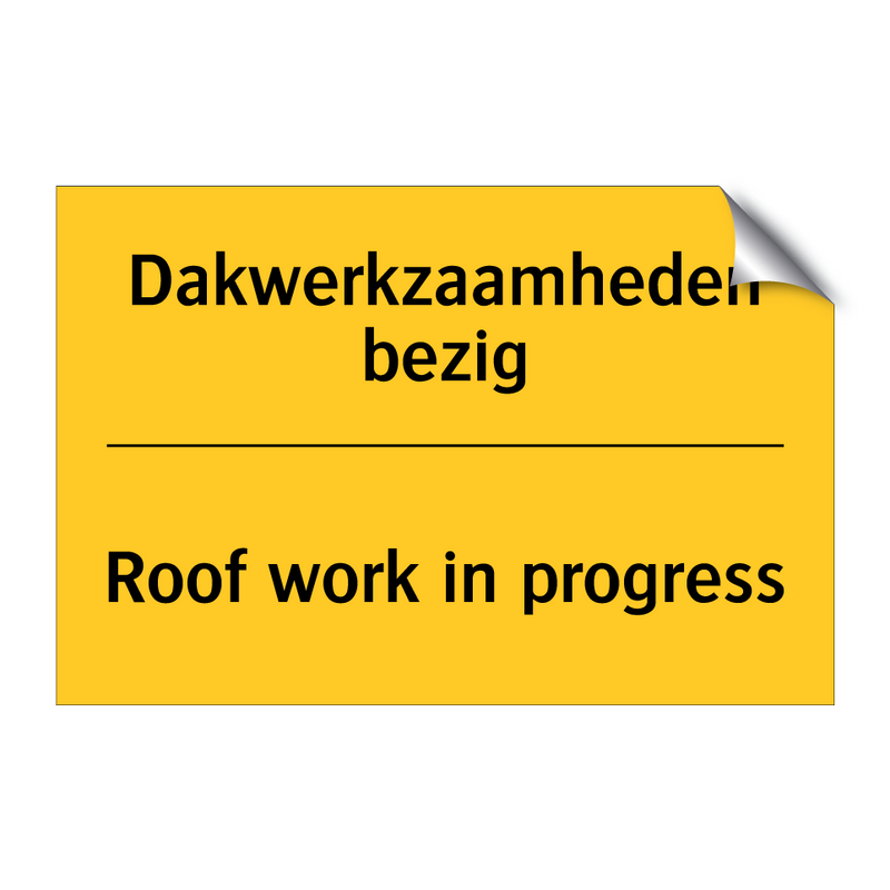 Dakwerkzaamheden bezig - Roof work in progress