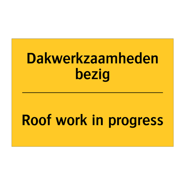 Dakwerkzaamheden bezig - Roof work in progress