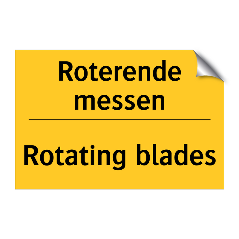 Roterende messen - Rotating blades