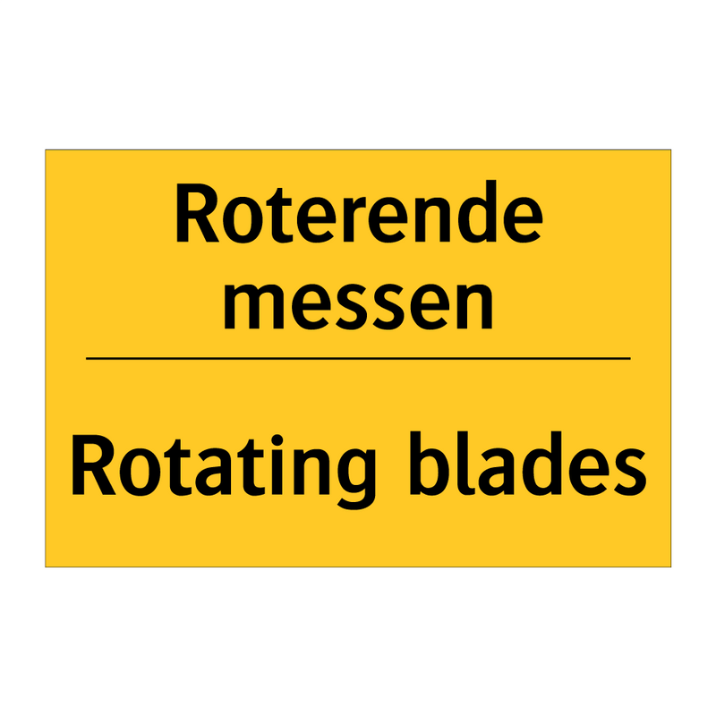 Roterende messen - Rotating blades