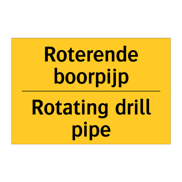 Roterende boorpijp - Rotating drill pipe