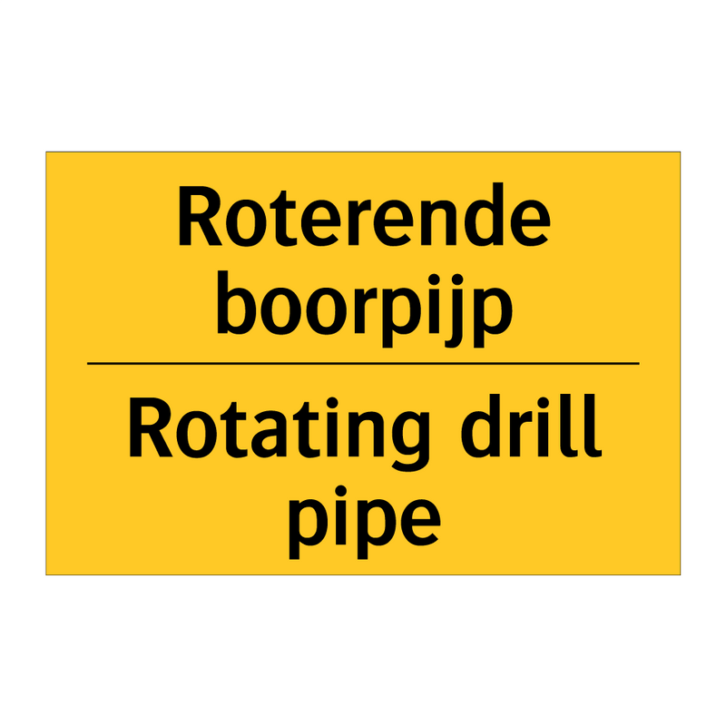 Roterende boorpijp - Rotating drill pipe