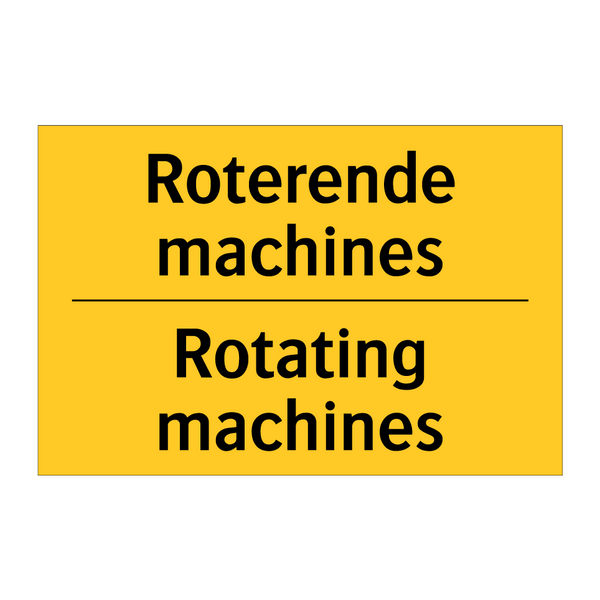 Roterende machines - Rotating machines