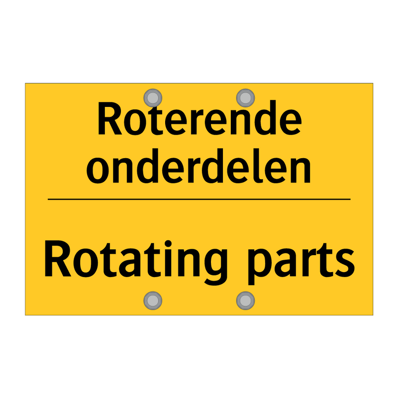 Roterende onderdelen - Rotating parts