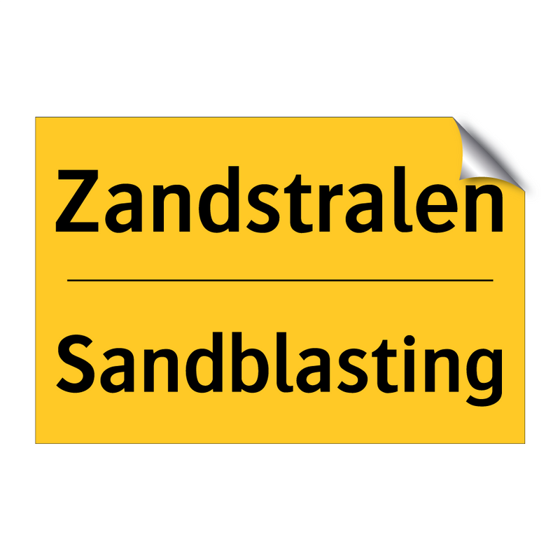 Zandstralen - Sandblasting