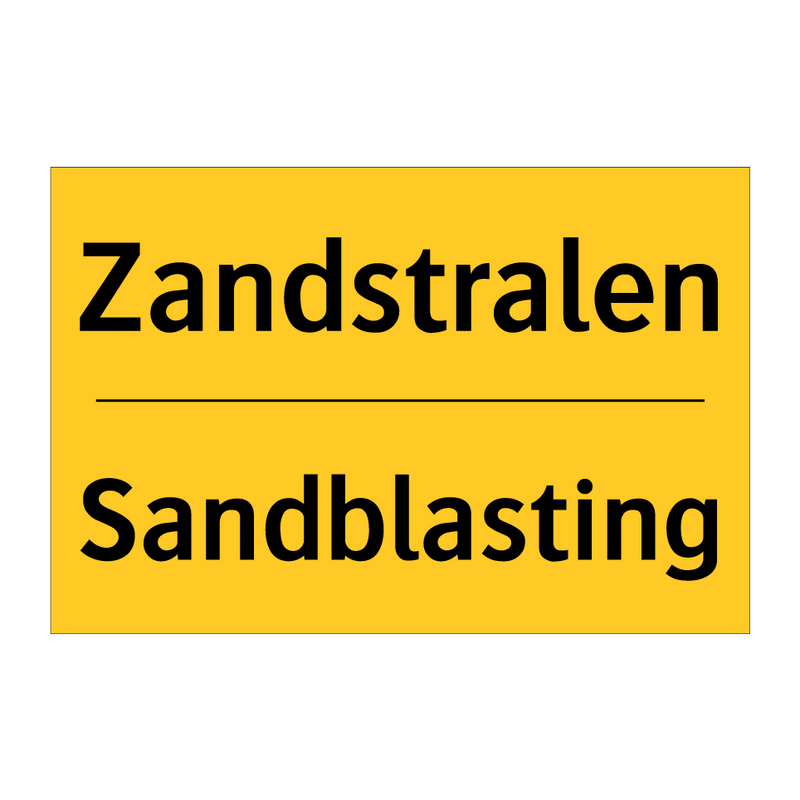 Zandstralen - Sandblasting