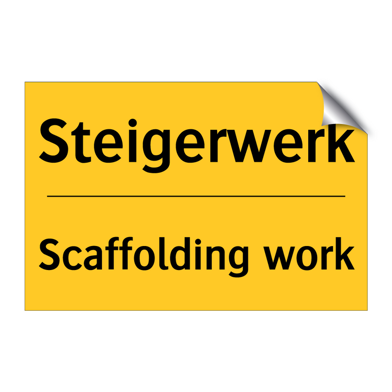 Steigerwerk - Scaffolding work