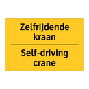 Zelfrijdende kraan - Self-driving crane