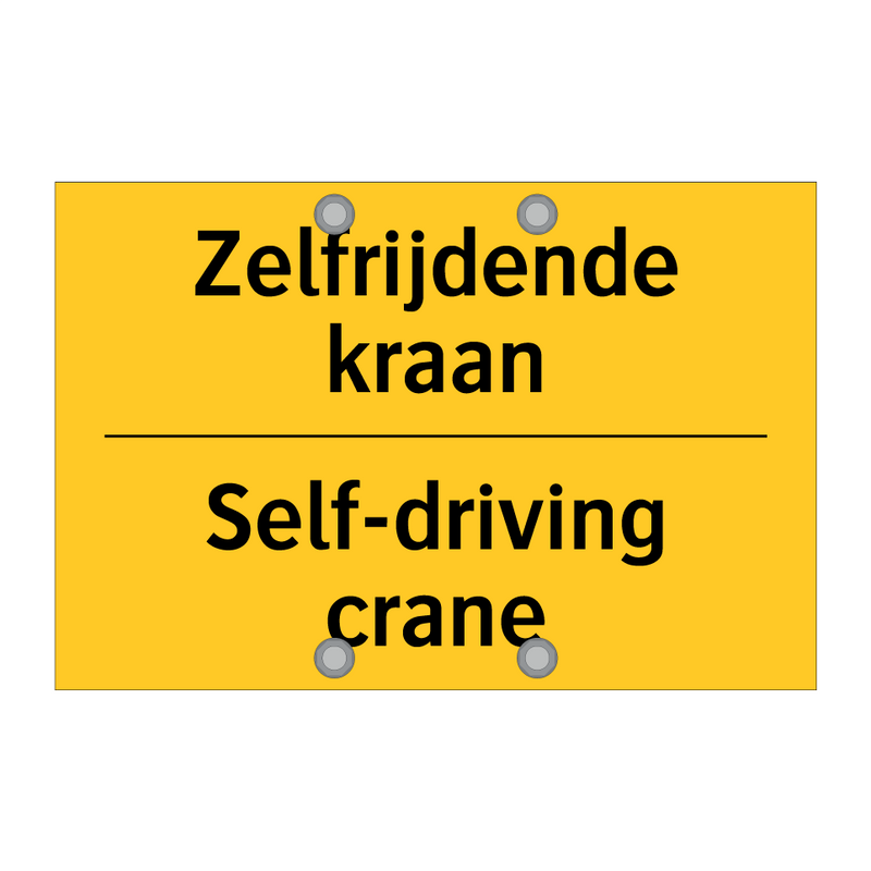 Zelfrijdende kraan - Self-driving crane
