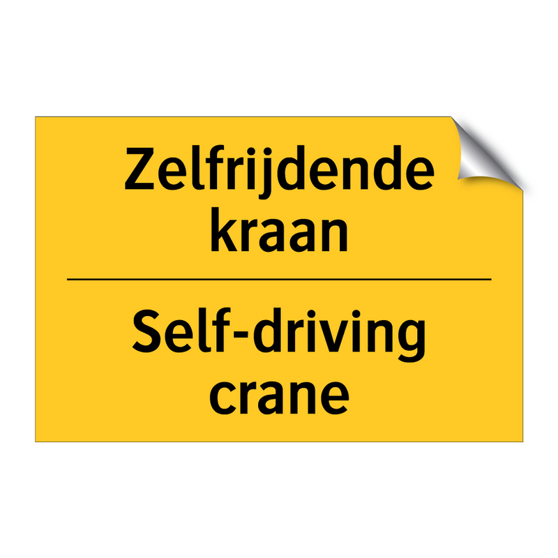 Zelfrijdende kraan - Self-driving crane