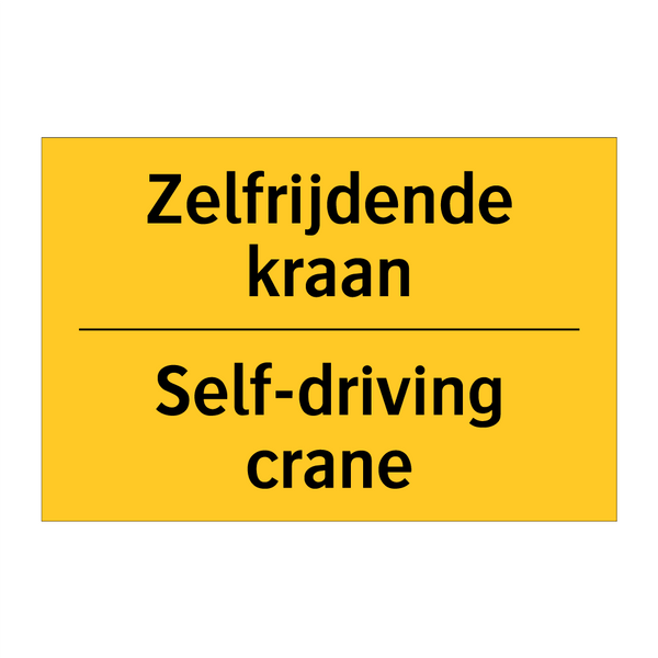 Zelfrijdende kraan - Self-driving crane