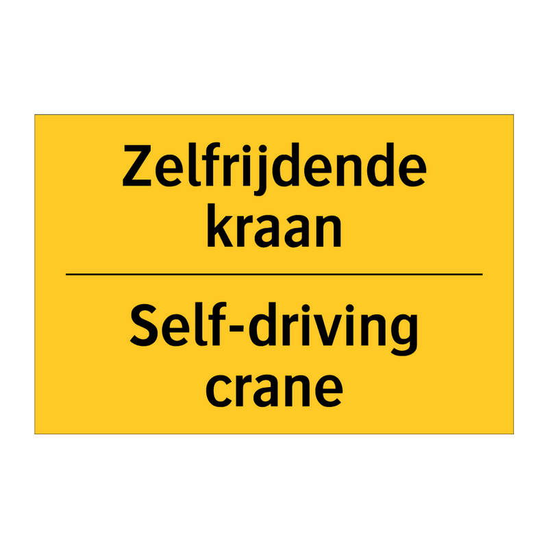 Zelfrijdende kraan - Self-driving crane