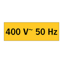 400 V~ 50 Hz