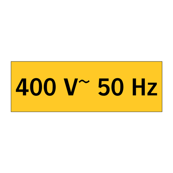 400 V~ 50 Hz