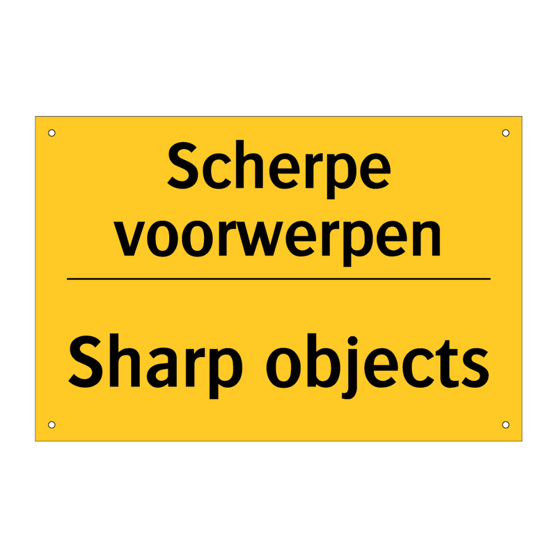 Scherpe voorwerpen - Sharp objects