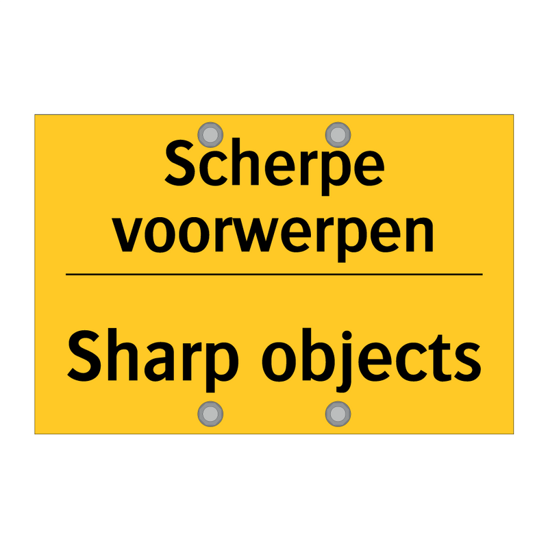 Scherpe voorwerpen - Sharp objects