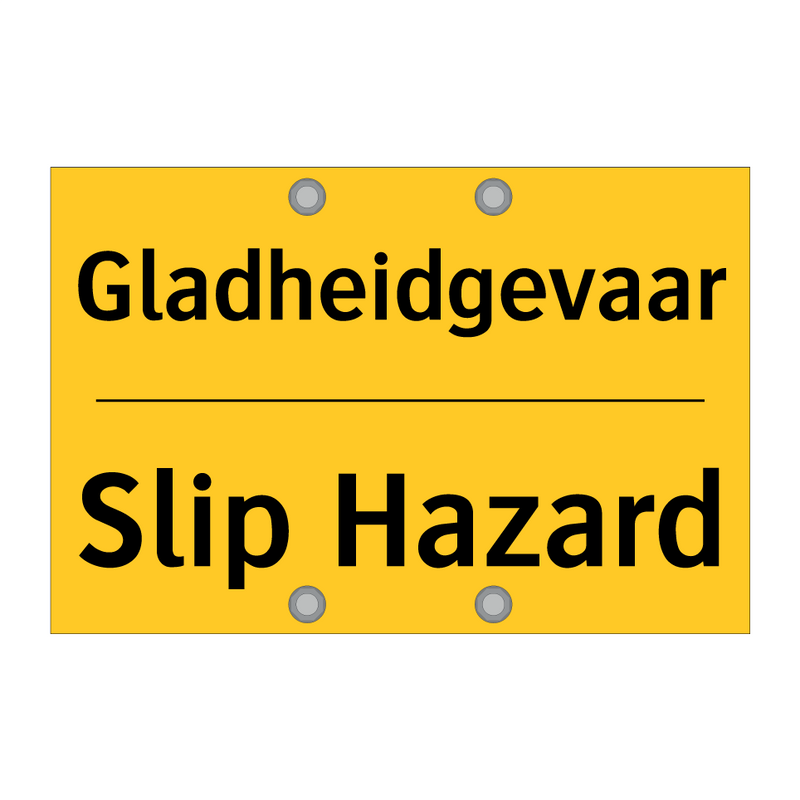 Gladheidgevaar - Slip Hazard