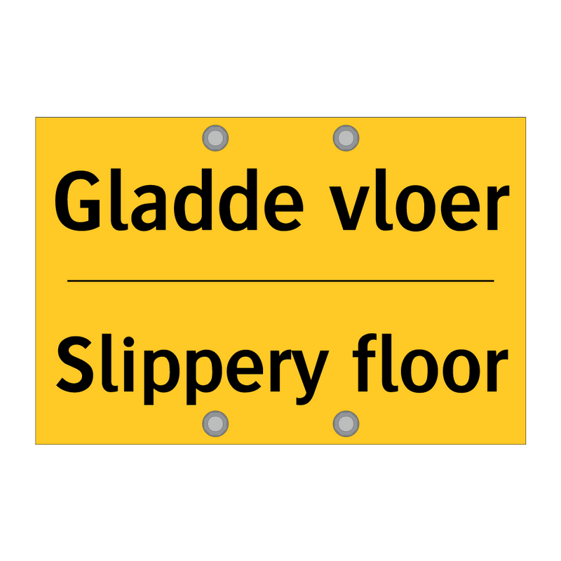 Gladde vloer - Slippery floor