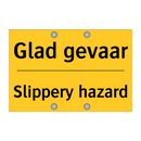 Glad gevaar - Slippery hazard