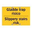 Gladde trap risico - Slippery stairs risk