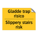 Gladde trap risico - Slippery stairs risk