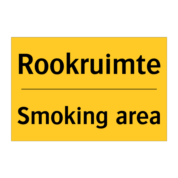 Rookruimte - Smoking area