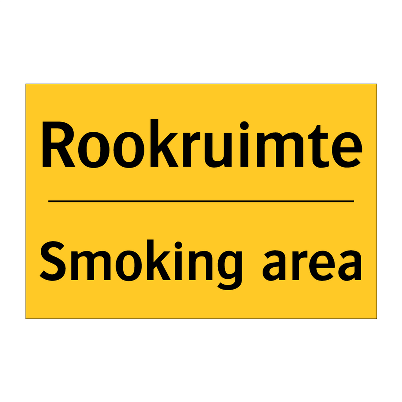 Rookruimte - Smoking area