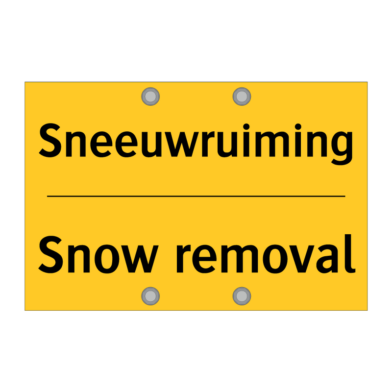 Sneeuwruiming - Snow removal