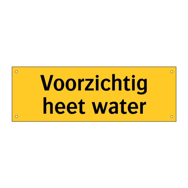 Voorzichtig heet water