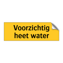 Voorzichtig heet water