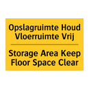 Opslagruimte Houd Vloerruimte Vrij - Storage Area Keep Floor Space Clear