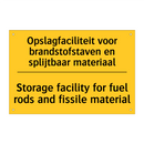 Opslagfaciliteit voor brandstofstaven /.../ - Storage facility for fuel rods /.../