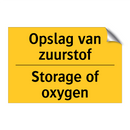 Opslag van zuurstof - Storage of oxygen