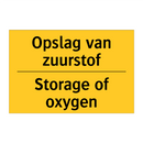 Opslag van zuurstof - Storage of oxygen