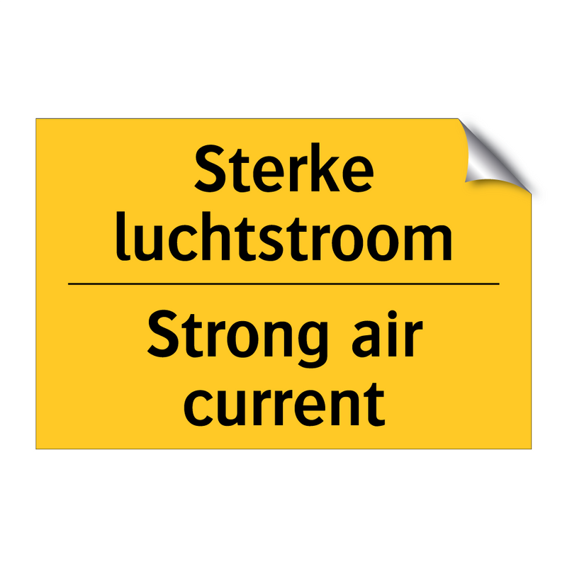 Sterke luchtstroom - Strong air current