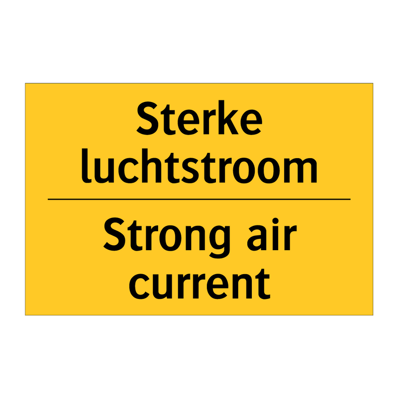 Sterke luchtstroom - Strong air current