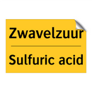 Zwavelzuur - Sulfuric acid