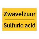 Zwavelzuur - Sulfuric acid