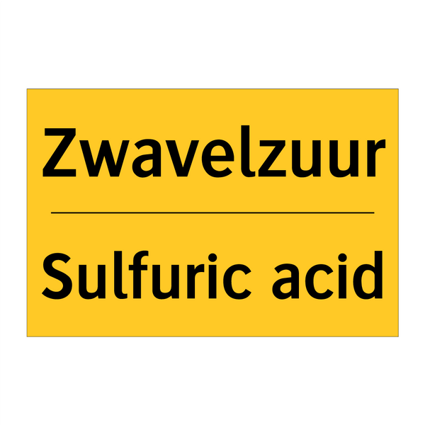 Zwavelzuur - Sulfuric acid
