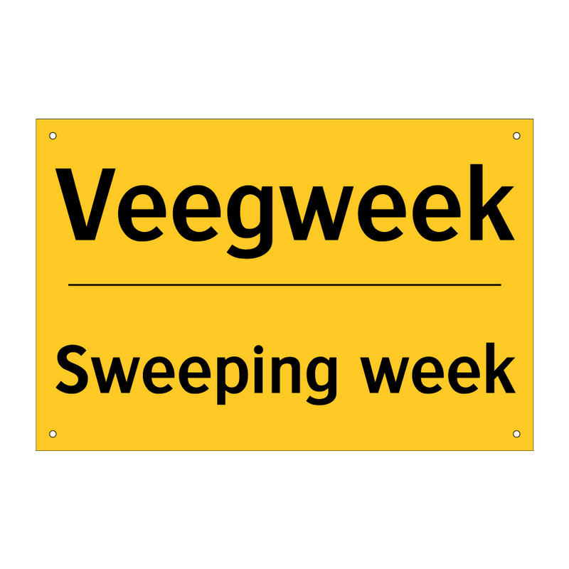 Veegweek - Sweeping week