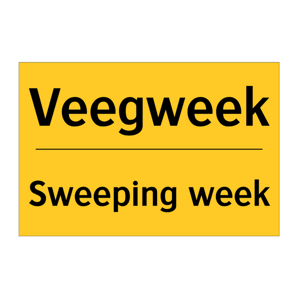 Veegweek - Sweeping week