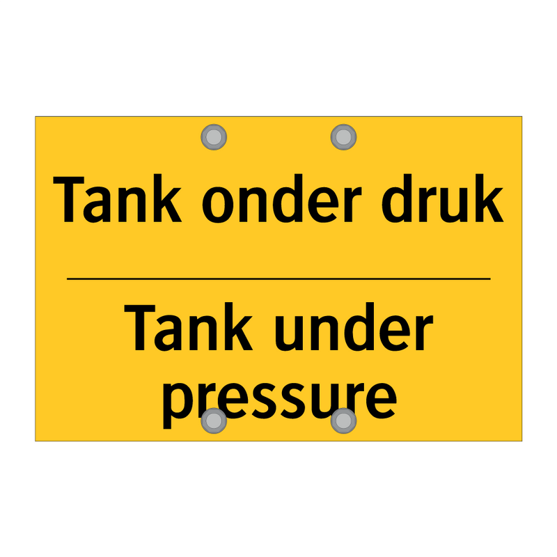 Tank onder druk - Tank under pressure