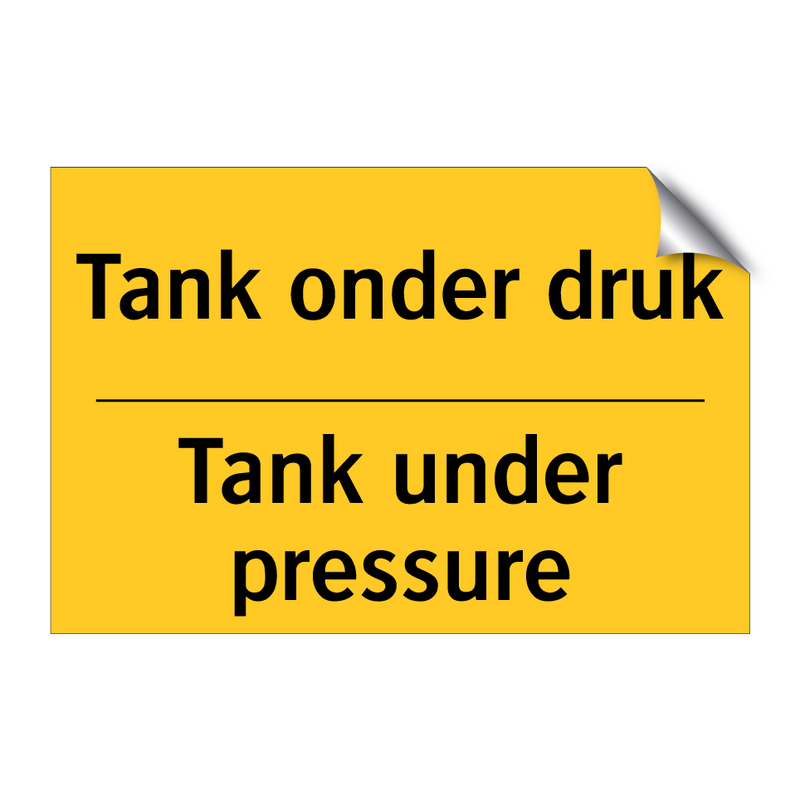 Tank onder druk - Tank under pressure