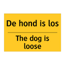 De hond is los - The dog is loose