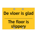 De vloer is glad - The floor is slippery